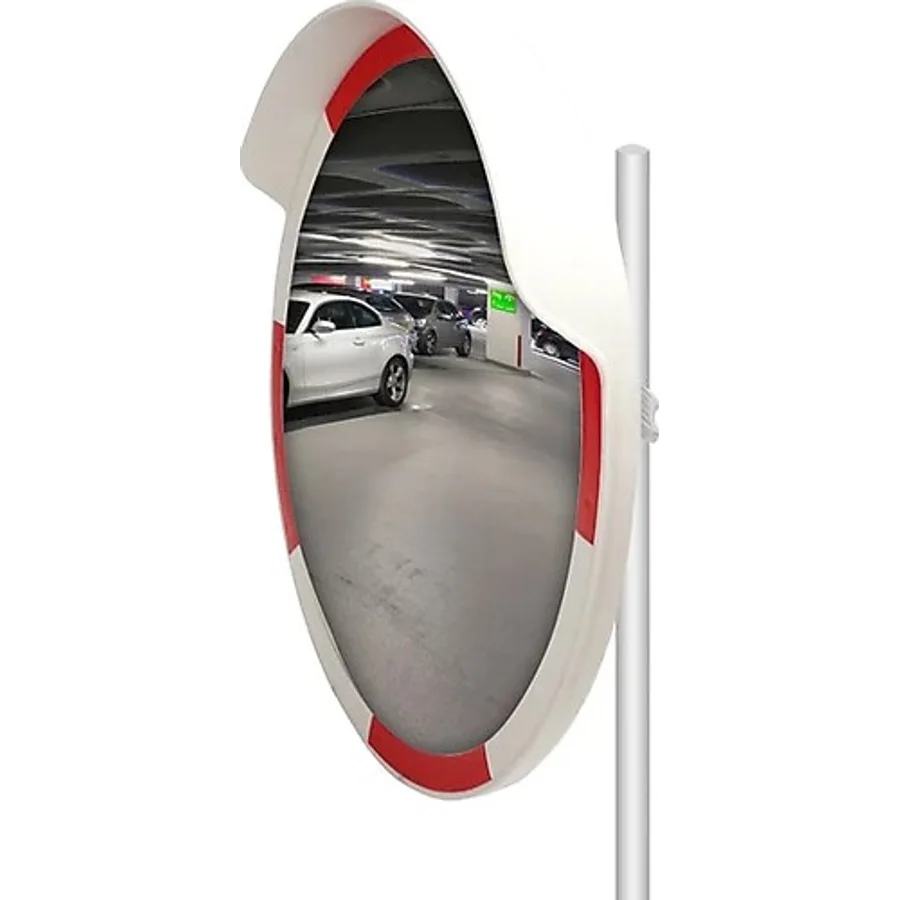 Otopark Aynası 60 Cm Trafik Ayna Direği Trafik Güvenlik Aynası Seti 2.5M Ayna Direği