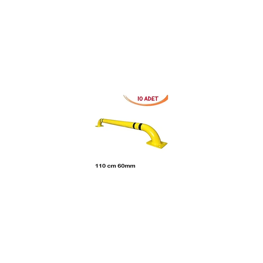 Otopark Bariyer Sistemleri Araç Park Bariyeri Otopark Ayırıcı Stoperi 110Cm Ø60mm 2Mm (10 Adet)