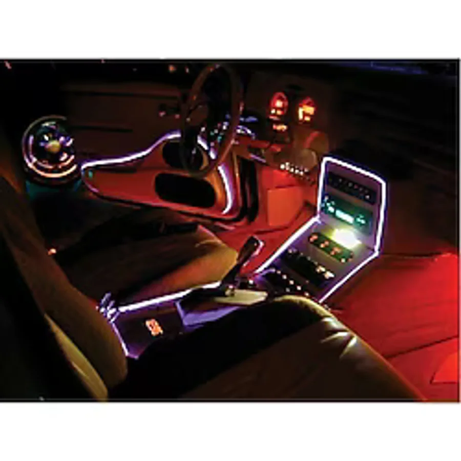 OTOTEK Araç Içi Torpido Ledi Ip Neon Buz Mavisi Renk 2 Metre
