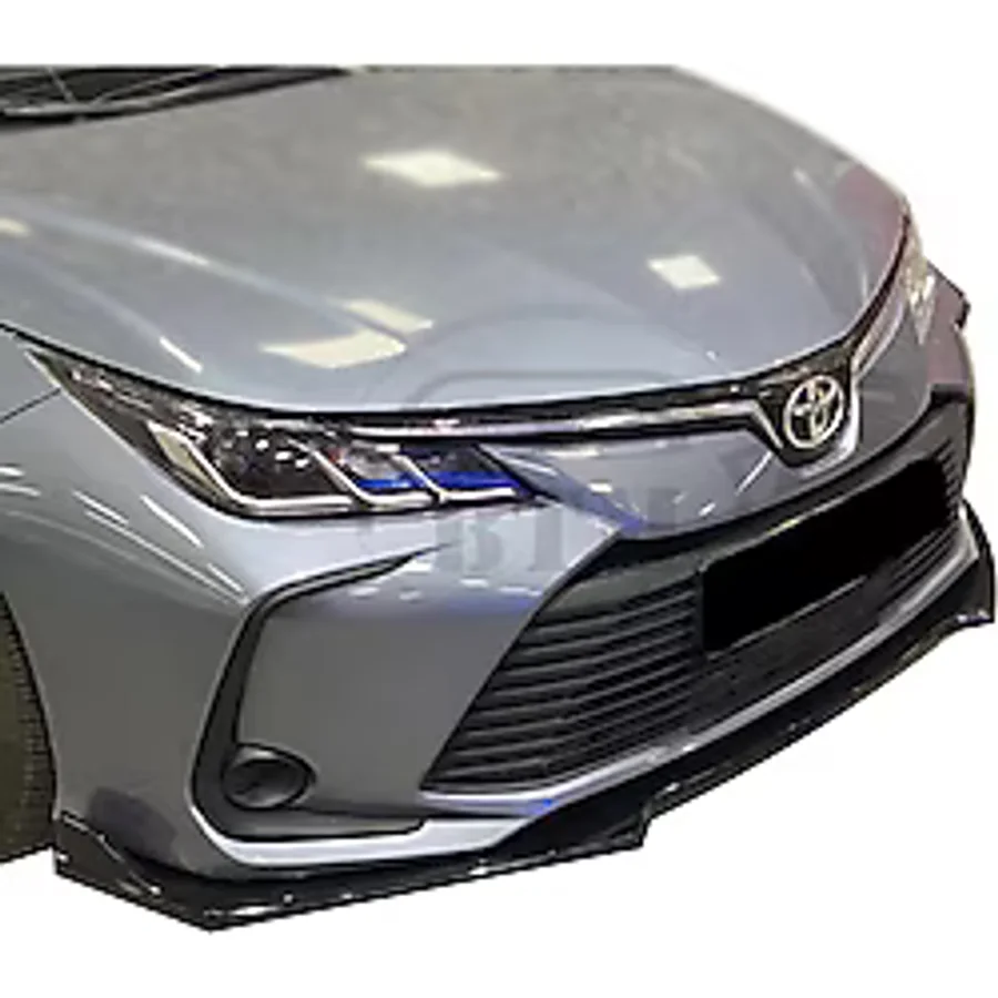 Otowinn Toyota Corolla Yeni Model Ön Karlık 3 Parça Piano Black Tampon Lip