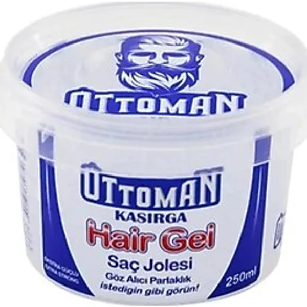 Ottoman Kasırga Ekstra Sert Saç Jölesi 250 Ml Şeffaf Güçlü Tutuş Saç Şekillendirici