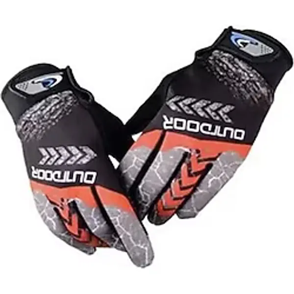 Outdoor Mtb Mevsimlik Tam Parmak Bisiklet Eldiveni Large Rüzgar Geçirmez Eldiven
