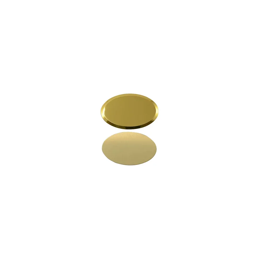 Oval Metal Yaka İsimliği (altın)