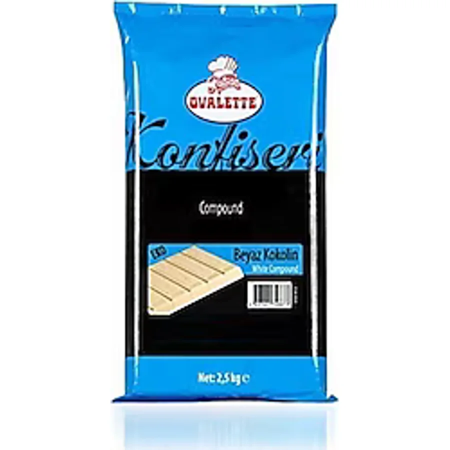 Ovalette Beyaz Konfiseri Kokolin Çikolata 2.5 kg