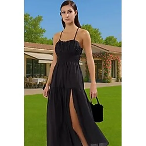 Oversize Maxi Pamuklu Plaj Elbisesi Yazlık Şık Tarz Modern Stil Kaliteli İşçilik Uzun Ömürlü