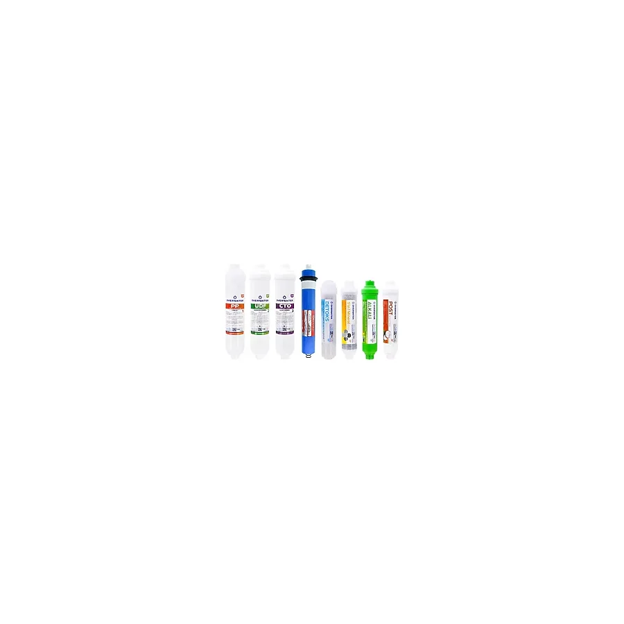 OverWater Kapalı Kasa Su Arıtma Cihazı 8 li Inline Filtresi Seti 12 Aşamalı Özel Sarım Membran Filtre