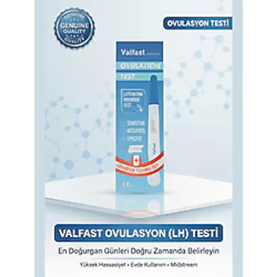 Ovulasyon Doğurganlık (Yumurtlama) Testi 1 Kutu 5 Adet