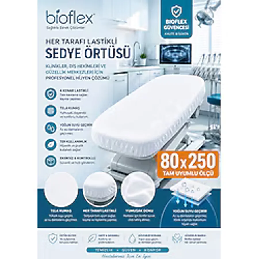 Owersea Bioflex 50 adet sedye örtüsü 50 adet 80x240 ölçü standart sedye
