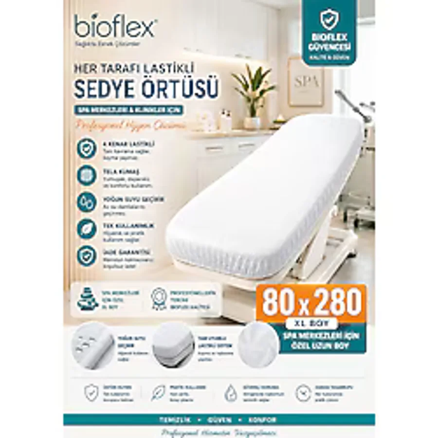 Owersea BİOFLEX XL 100 adet sedye örtüsü büyük XL 80x280 özel ölçü battal boy