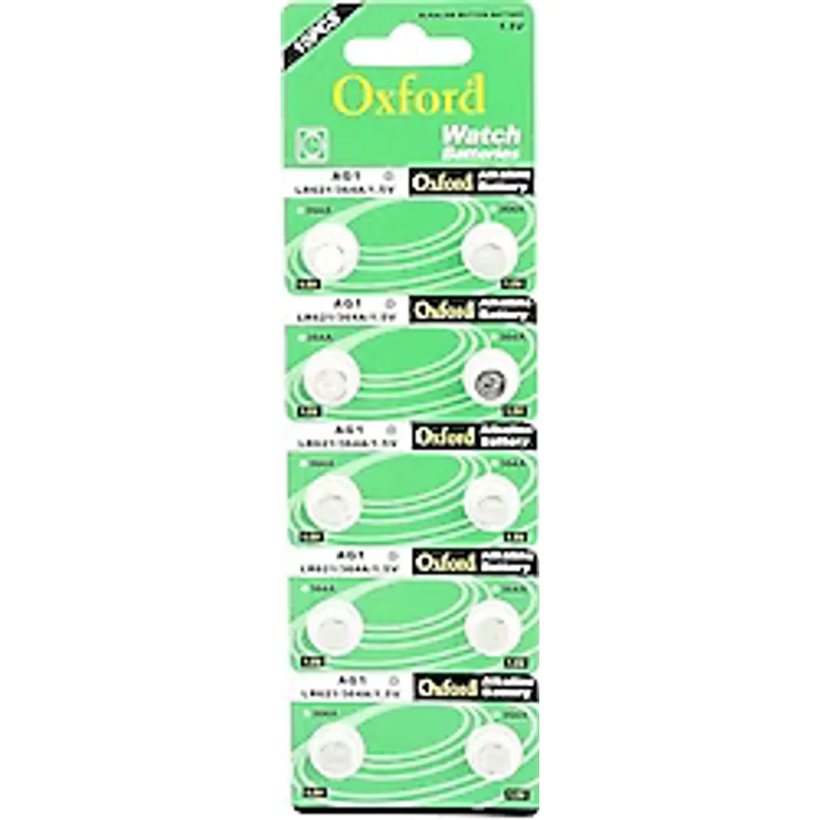 Oxford AG1 LR621/364A 10'lu Alkalin Düğme Pil
