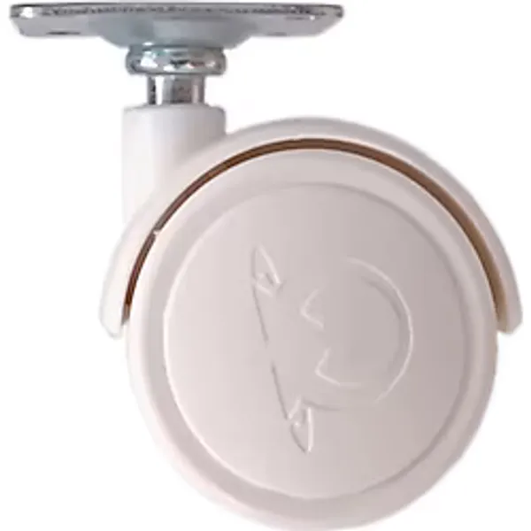 Oynak Tablalı Dolap Sehpa Masa Ayağı Mobilya Tekerleği 40 Mm Beyaz - 8'Li Paket