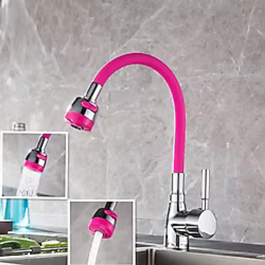 Oynar Başlıklı Tasarruflu Kubar Musluk Borusu Ve Başlığı Pembe (2818)