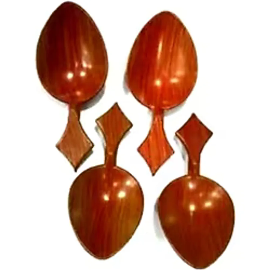 Oyun Kaşığı Kısa Saplı Kına Gecesi Kaşığı Yumurta Kaşığı 4 Adet