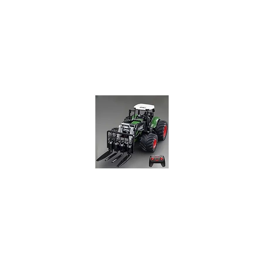 Oyuncak 2.4GHz Uzaktan Kumandalı 1:24 Ölçek Şarjlı RC Traktör Forklift Aparatlı - Oyuncak Kepçe Traktör (Forklift Aparatlı)