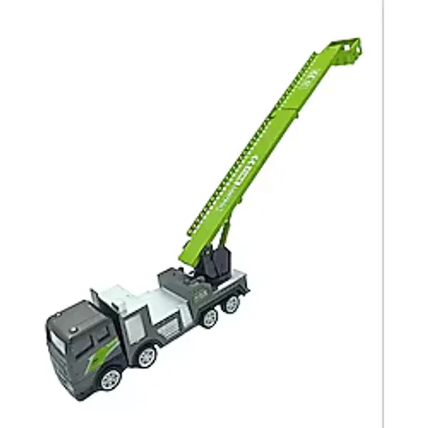 Oyuncak Metal İtfaiye Ev Eşya Kurtarma Vinç Sürtmeli Özellikli Vinç Kısmı 360 Derece Hareketli 17Cm.
