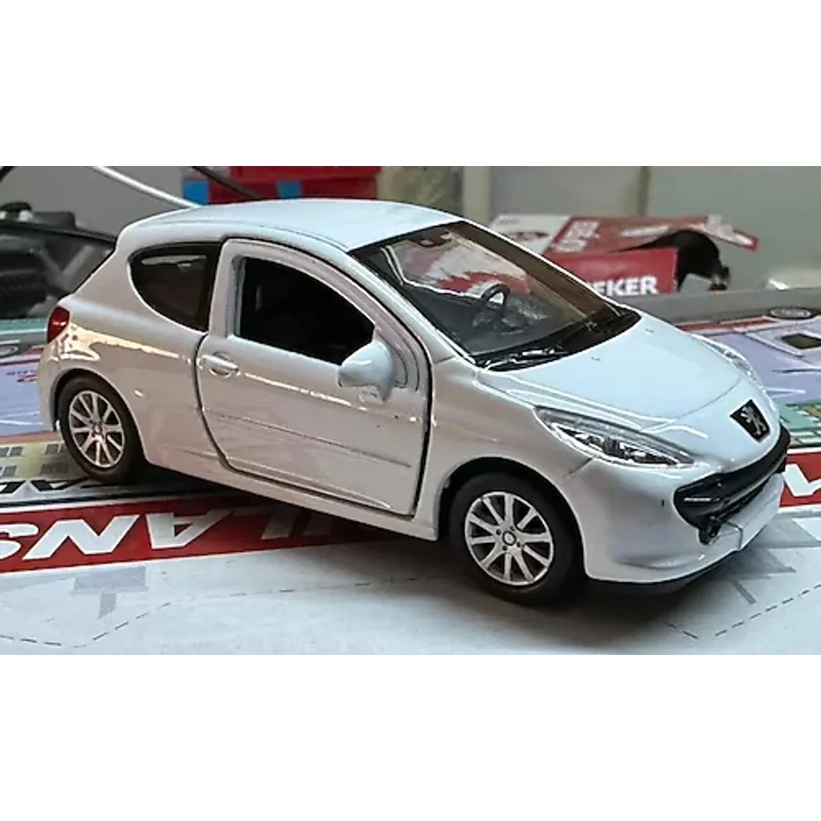 Oyuncak Metal Model Araba 1/36 Çek Bırak Peugeot 207