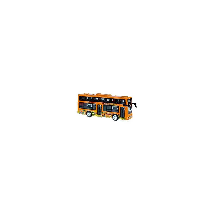 Oyuncak Otobus Iki Katli Işıklı Sesli Surtmeli Turuncu 20 Cm