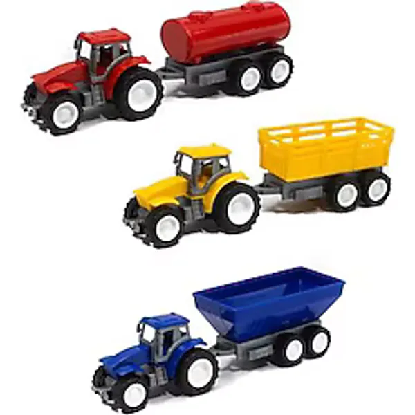 Oyuncak Traktör Römork Set 3 Lü Tarım Set
