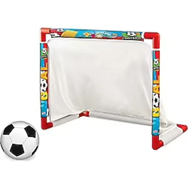 Oyuncakzade Minyatür Futbol Kalesi + Top Set 2+ Yaş İçin Dayanıklı Plastik Eğlenceli Spor Oyuncağı