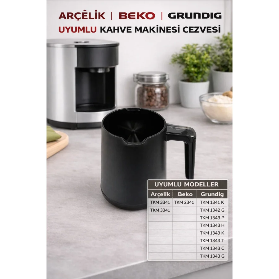 ÖZ BEYAZ EŞYA Grundig TKM 1341 K KAHVE MAKİNASI CEZVESİ
