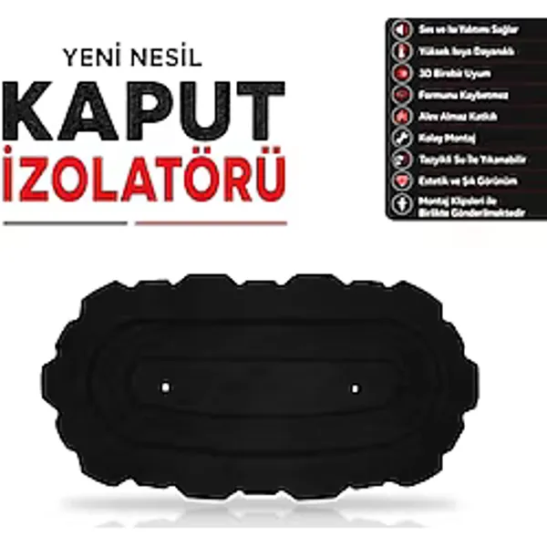 Öz-İş Kaput İzolatör Keçesi, Isı ve Ses Yalıtım Kaput Halı Kaplaması (Seat Cupra Formentor Kaput İzolatörü (2021 Sonrası))
