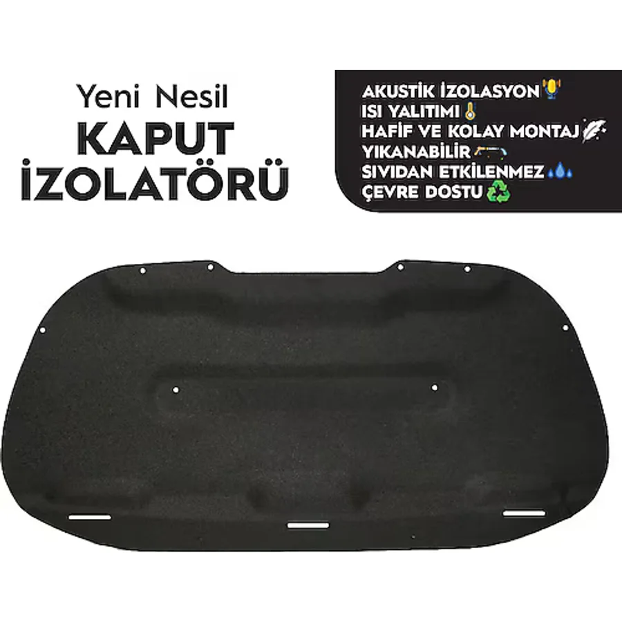 öz-iş Peugeot 301 Kaput Altı Izolatörü (2017 Sonrası) Uyumlu
