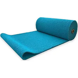Özbalban Kıvırcık Paspas Kaymaz Paspas 14 Mm Turkuaz Yolluk Antibakteriyal Hijyenik - 100 x 500 cm
