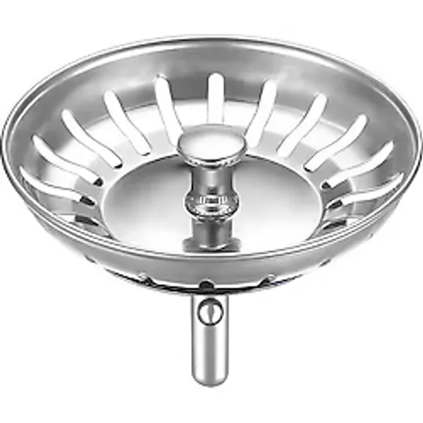 Özbest Çöpmak Paslanmaz Evye Mutfak Lavabo Sifonu Gider Metal Tıpa Süzgeci