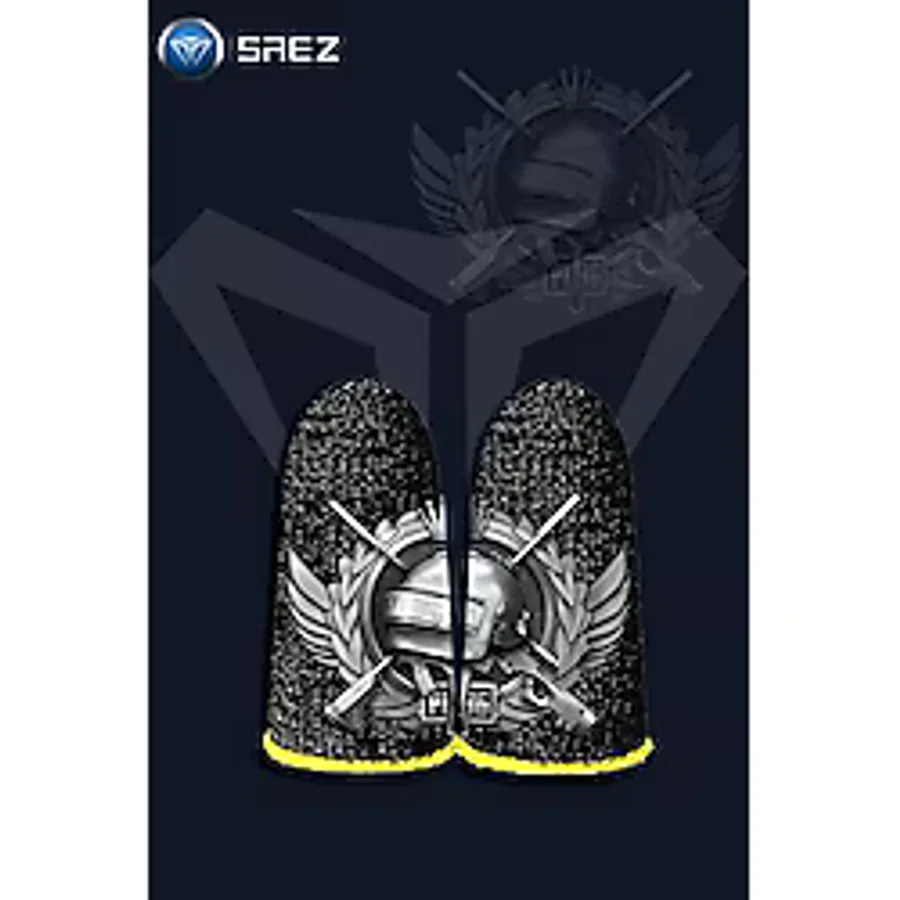 Özbience E-Spor Parmak Eldivenleri Pubg Oyun Eldiveni Özel Tasarım 1 Çift - 01-Siyah - Seçenek 1