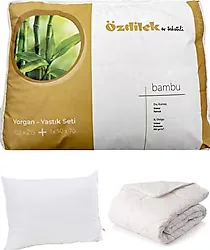 Özdilek 155x215 cm Bambu Tek Kişilik Yastık Yorgan Seti