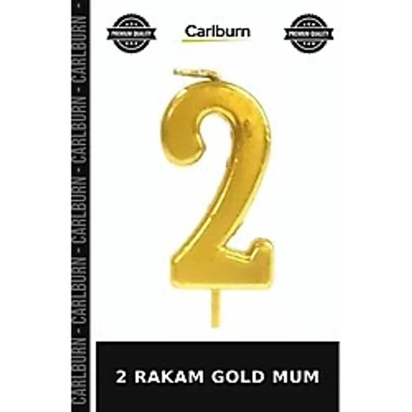 Özel Seri 2 Rakam Gold Mum Pasta Süsleme Kutlama Malzemesi Doğum Günü Süs