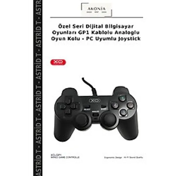 Özel Seri Dijital Bilgisayar Oyunları Gp1 Kablolu Analoglu Oyun Kolu - PC Uyumlu Joystick - Çok Renkli