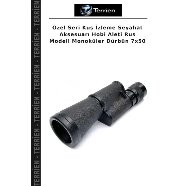 Özel Seri Kuş İzleme Seyahat Aksesuarı Hobi Aleti Rus Modeli Monoküler Dürbün 7x50