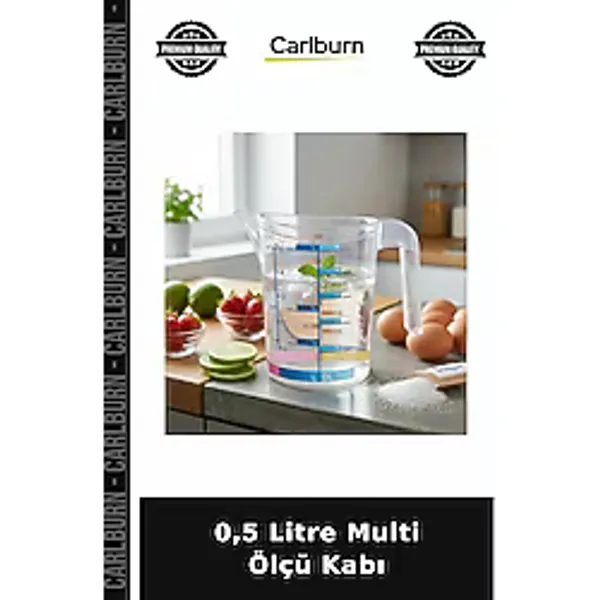 Özel Üretim Mutfak Pratik Hassas Fonksiyonel 0,5 Litre Multi Ölçü Kabı
