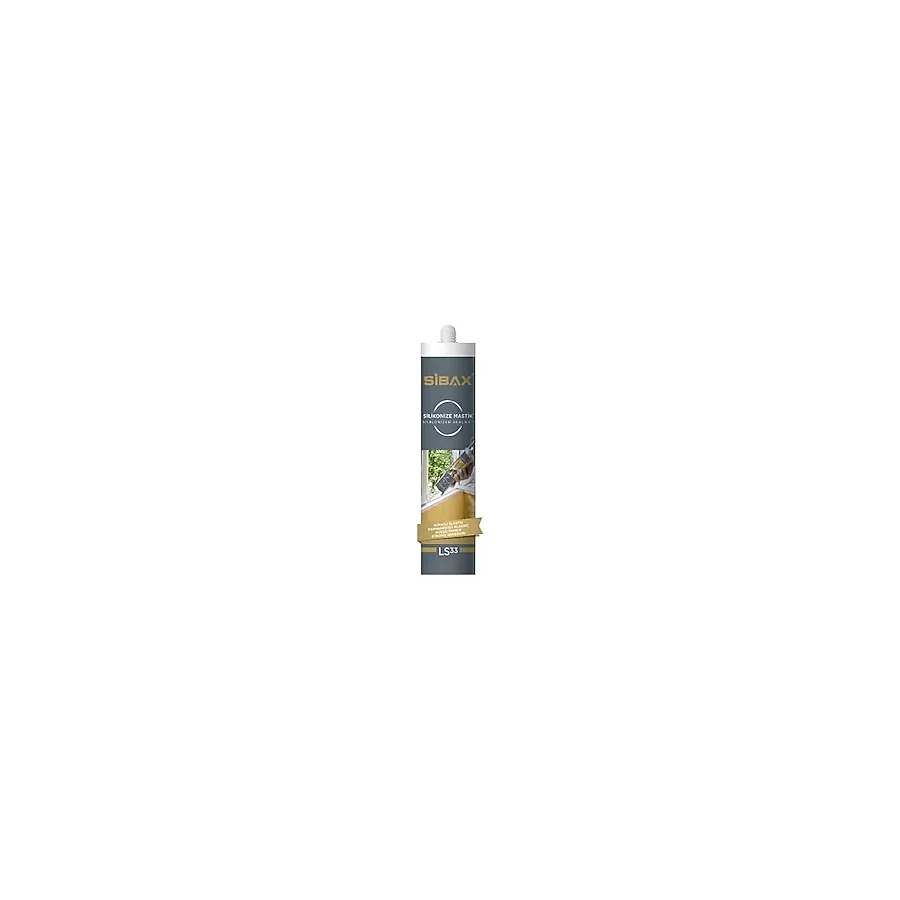 ÖZFIRAT PVC Yapı Silikonize Mastik Siyah 310 ml Sibax Boyanabilir Sızdırmazlık ve Dolgu Macunu Kapı, Pencere, PVC Kenarları, Duvar Aralıkları İçin Profesyonel Kullanım (30 Adet)