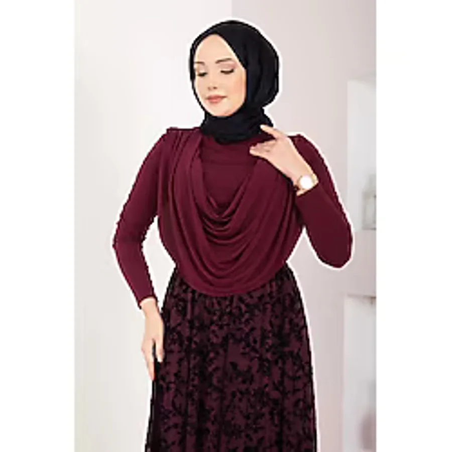 Ozk Degaje Dökümlü Sandy Body Bordo