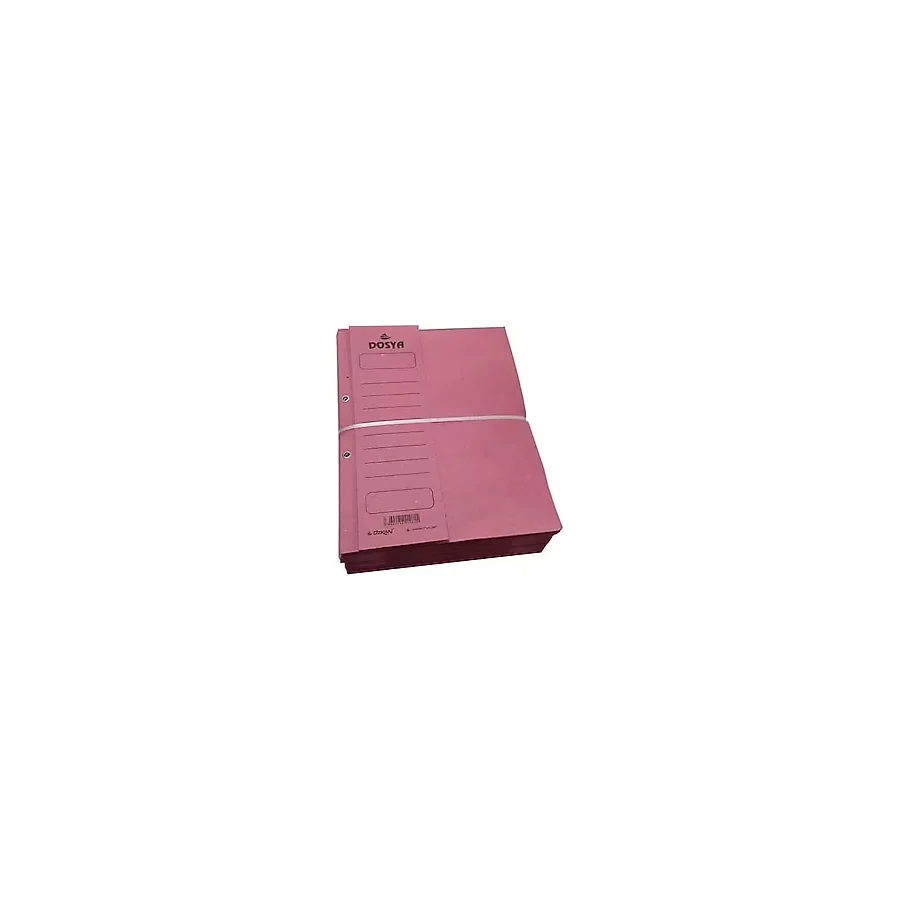 Özkan Yarım Kapak Karton Dosya Pembe Kapsüllü 2 Paket 100 Adet