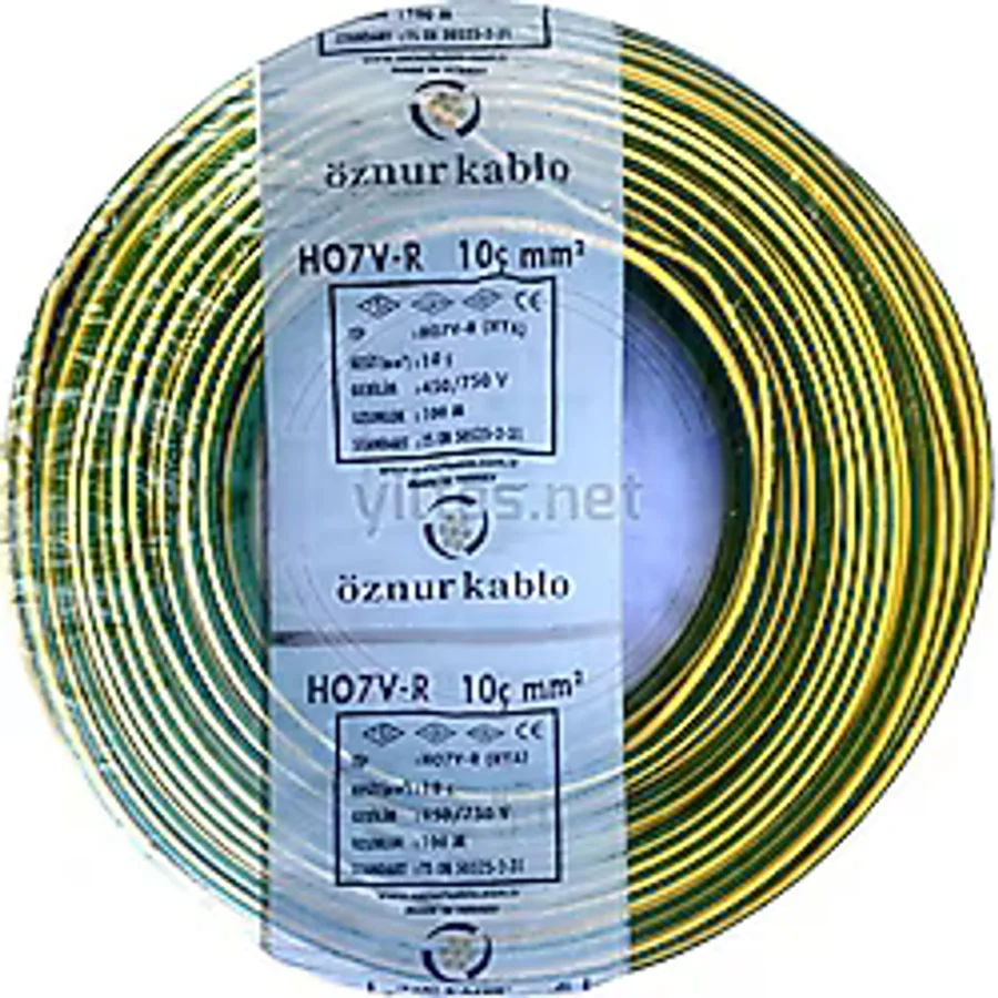 Öznur Kablo 10 Luk Nya Kablo - 10 Metre Sarı-Yeşil