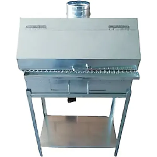 Özsal Davlumbazlı Sehpalı-Odun-Kömürlü Mangal-Barbekü - 59x32