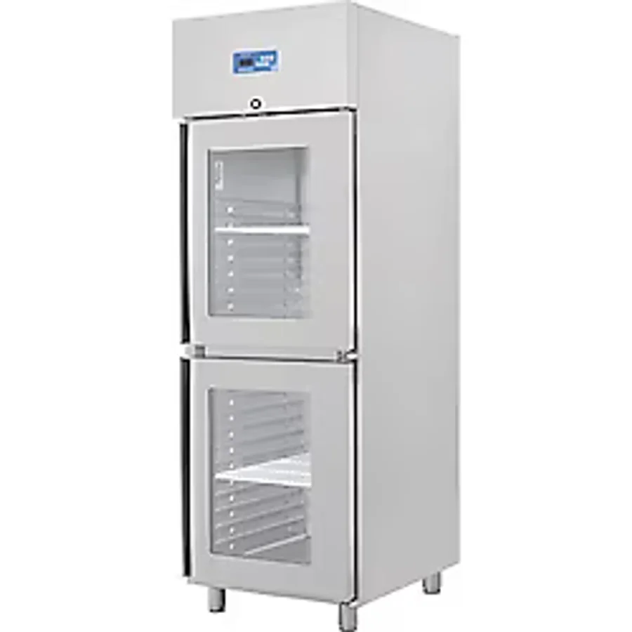 Öztiryakiler Çift Cam Kapılı Dik Tip Buzdolabı, Gn 600 NMV Model, 304 Model