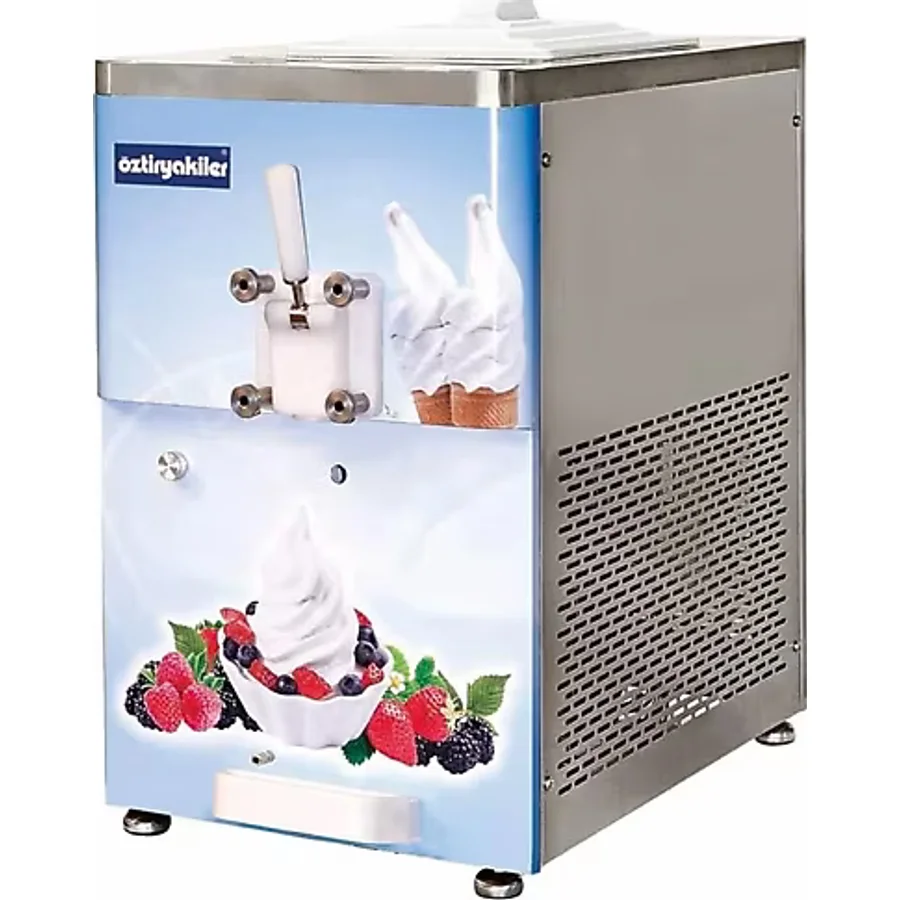 Öztiryakiler Tek Kollu Dondurma Ve Donmuş Yoğurt Makinesi, Set Üstü, Pompalı, Karıştırıcılı, 11 Lt