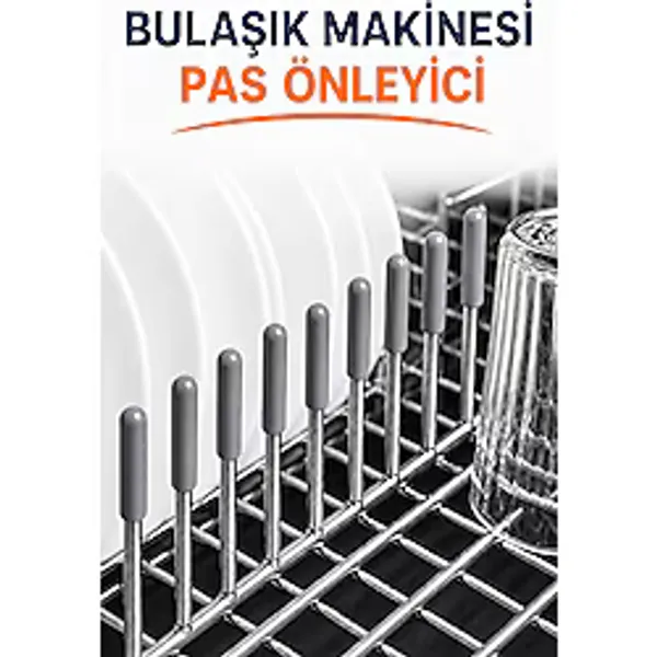 ozzen Bulaşık Makinesi Sepet Teli Koruyucu Kapak 50 Adet - Pas Önleyici Uç Başlık