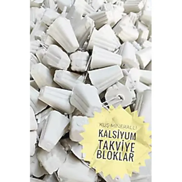 ozzipetshop 10 Adet Kuş Gaga Taşı - Kalsiyum Destekli, Mineral Zengini Kuş Sağlık Ürünü