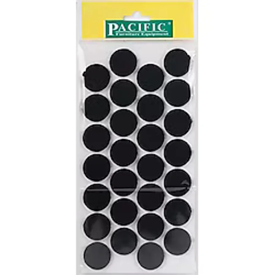 Pacific Yapışkanlı Sandalye Koltuk Mobilya Ayak Keçesi Felt 28 MM Siyah