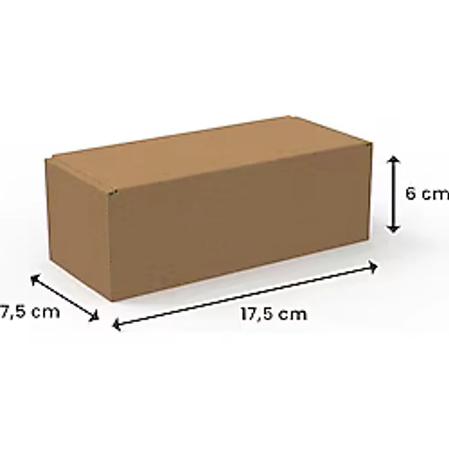 Packanya 17,5x7,5x6 - 25 Adet Kilitli E-ticaret Karton Kargo Kutusu 25 Adet