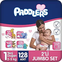 Paddlers 1 Numara Yenidoğan 128'li Bebek Bezi