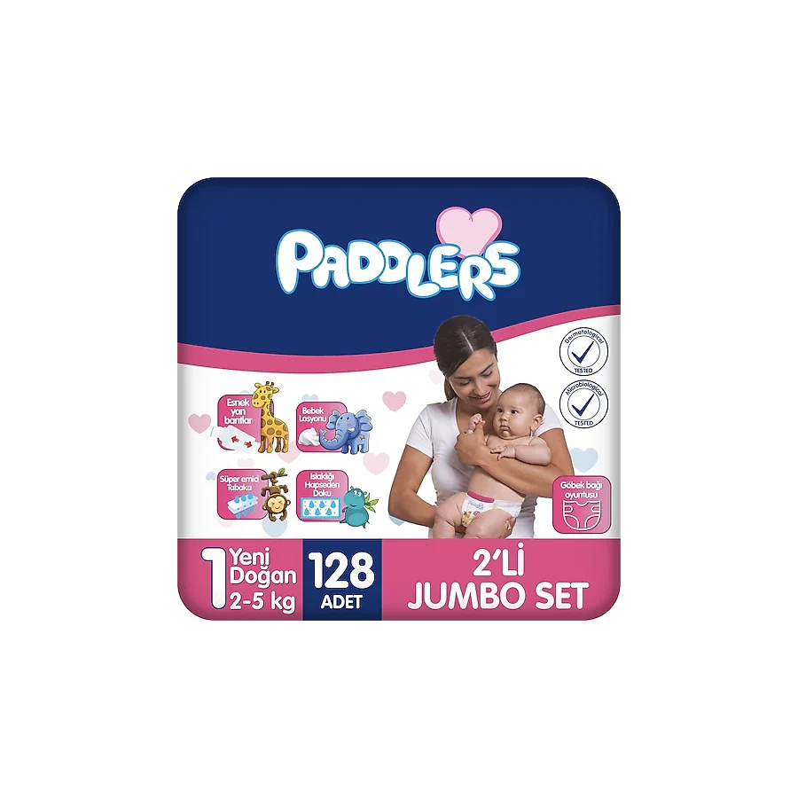 Paddlers 1 Numara Yenidoğan 128'li Bebek Bezi
