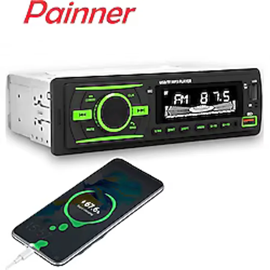 Painner Premio 2026 Özel Seri 2xusb Rgb Panel Oto Teyp Bluetooth Sd Aux 7renkli Amfi Çıkışlı Araba Teybi