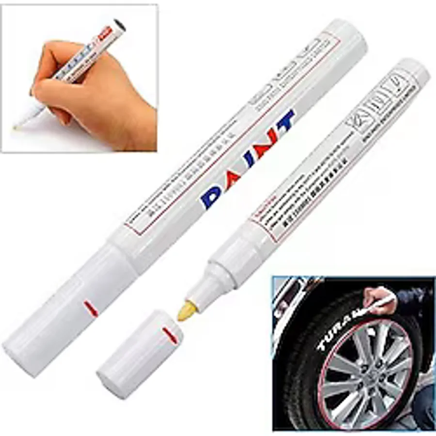 PAINT Lastik Boyama Yazma Kalemi Beyaz