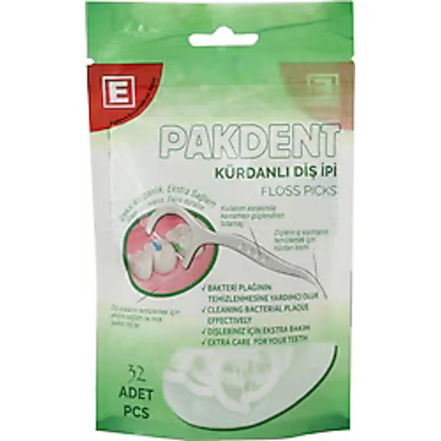 Pakdent 32'li Kürdanlı Diş İpi